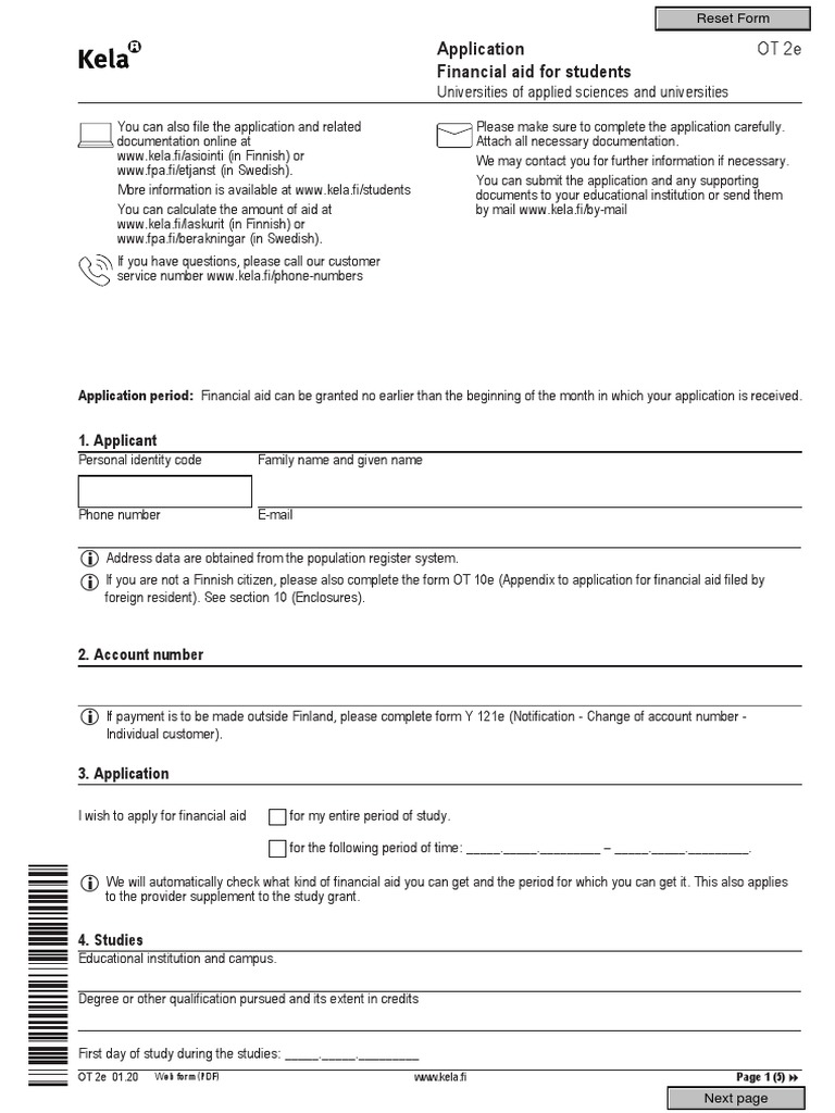 Application Financial Aid For Students: 1. Applicant | PDF | Academic