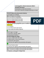 Calendario de Geografía e Historia Semestre 2016-2