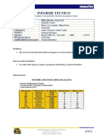 Informe Caex 913, Flushing Hidraúlico