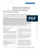 Primary Care Guidelines For The Management of Persons Infected With HIV - 2013 Update by The HIV Medicine Asso