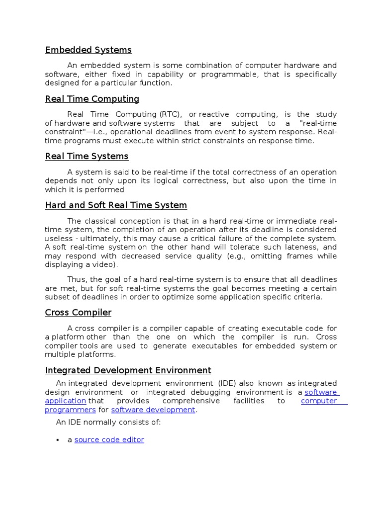 Understanding Embedded Systems and RTC | PDF