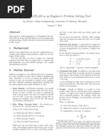 EE105 Matlab Tutorial