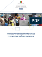 08 Manuel de Procedures Environnementales Et Sociales DL PDF