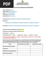 PLANO DE AULA ARTE  2ª SEMANA QUARENTENA