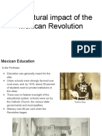 The Cultural Impact of The Mexican Revolution