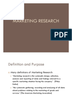 Session: Marketing Research