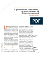 Les Geotextiles Fonctions Caracteristiqu PDF