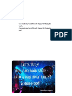 Cheers To My Best Friend! Happy Birthday To You!... Cheers To My Best Friend! Happy Birthday To You!
