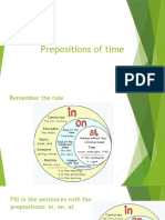 Prepositions of time (presentation)