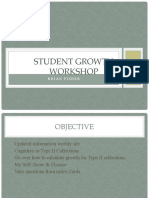 Student Growth Workshop 4