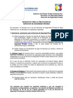 Requisitos para La Prestacion de Servicios de Seguridad Privada PDF
