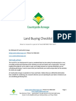 Land Buying Checklist: How To Research A Parcel of Land BEFORE YOU BUY!