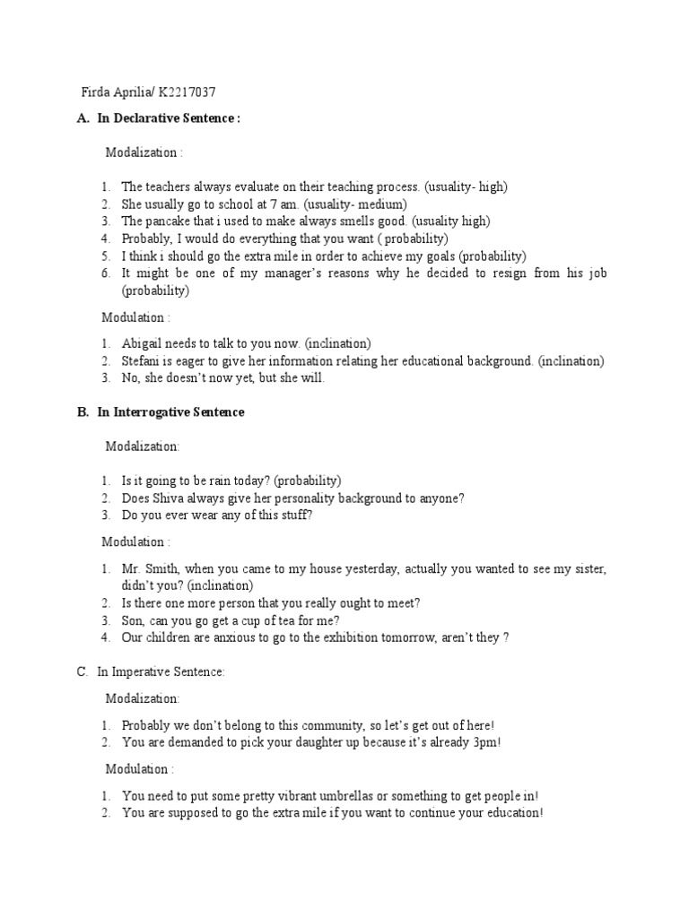 Understanding Modalization and Modulation | PDF | Self-Improvement