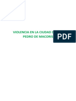 Violencia en La Ciudad de San Pedro de Macoris