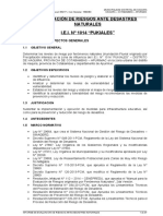 Evaluación de Riesgos Ante Desastres Naturales I.E.I. #1014 "PUKIALES"