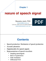 Nature of Speech Signal: Basanta Joshi, PHD