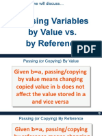Passing Variables by Value vs. by Reference