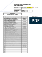 Ficha de seguimiento de sesiones programadas Aprendo en Casa