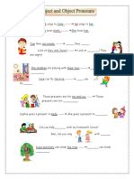 Subject and Object Pronouns