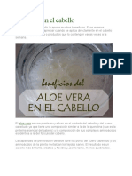 Aloe vera en el cabello