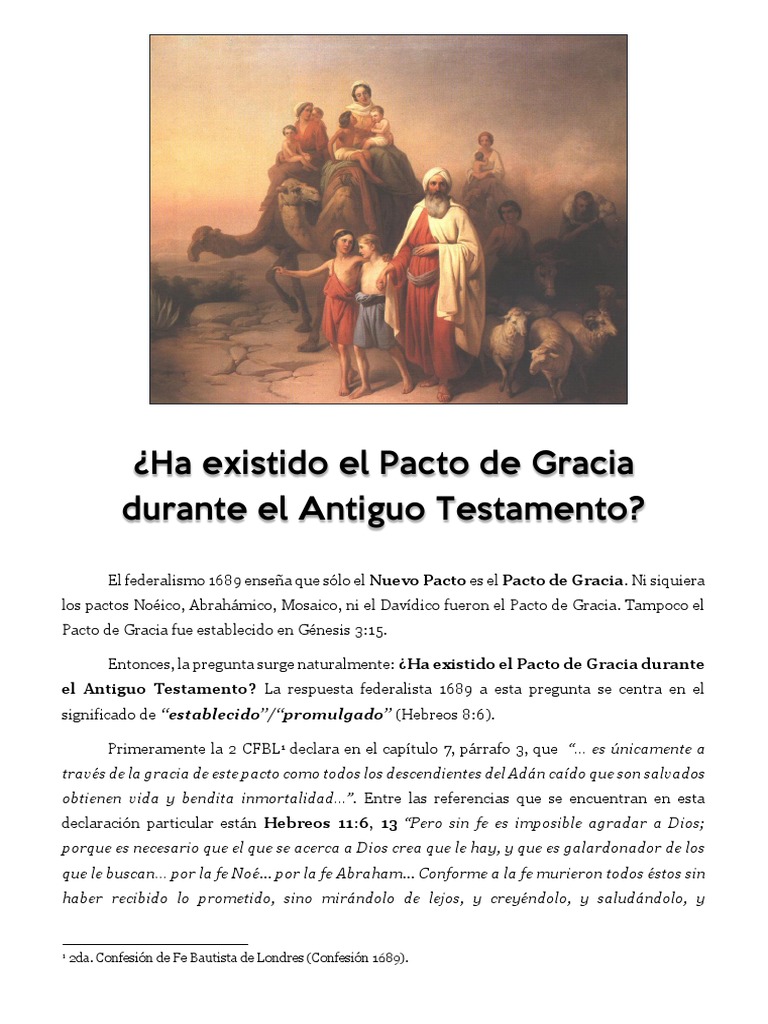 El Pacto de Gracia en el Antiguo Testamento | PDF | Gracia en el ...