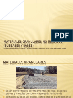 Materiales Granulares No Tratados (Subbases y Bases)