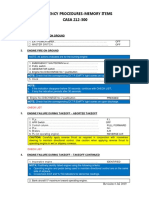 Emergency Procedures Memory Items CASA 212