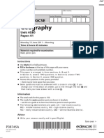 June 2011 QP - Paper 1 Edexcel Geography IGCSE