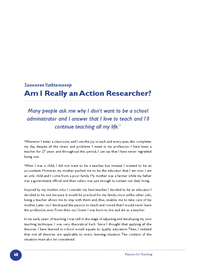 Inspiring Story Of A Teacher Pdf Learning Styles Teachers