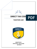 Direct Tax Code: Taxation Law