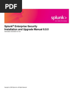 Splunk Enterprise Security Installation and Upgrade Manual 6.0.0