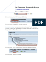 Create Customer Account Groups in SAP