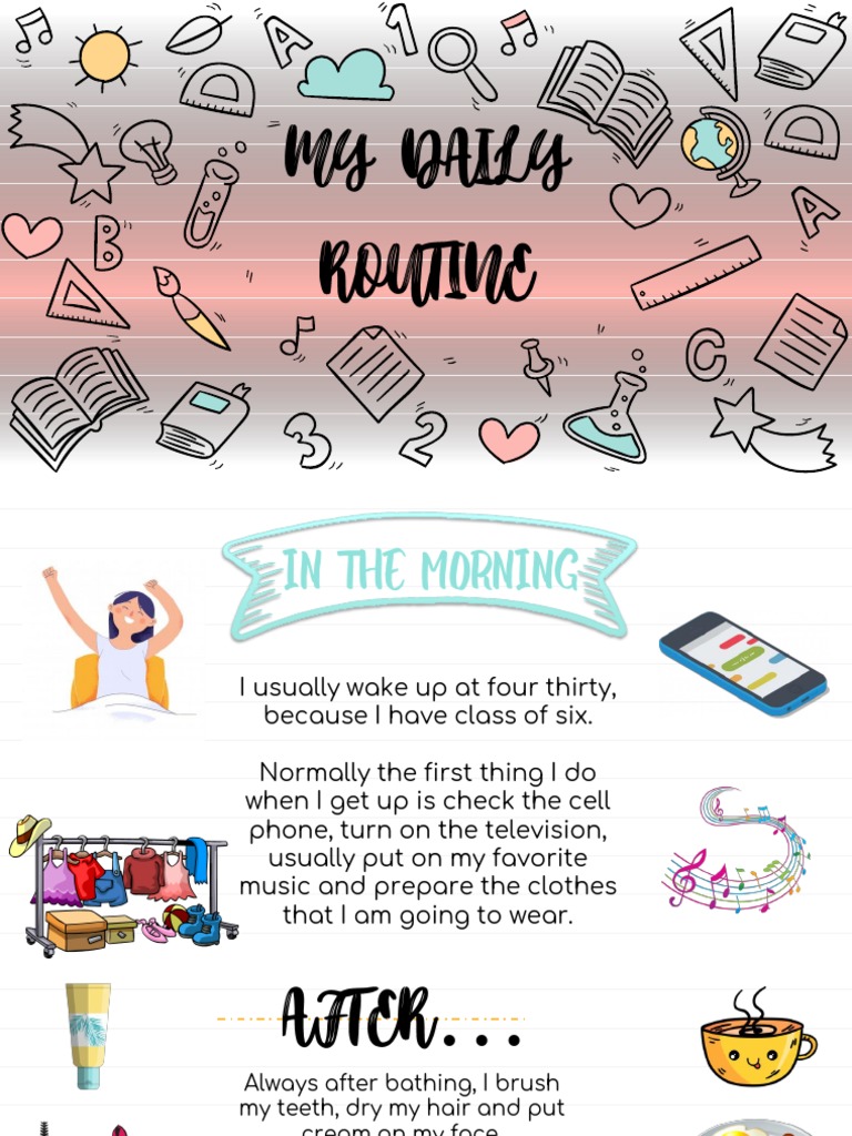 My Daily Routine | PDF | Wellness | Poetry