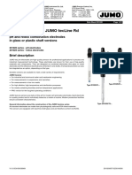 Jumo Tecline PH, Jumo Tecline RD: PH and Redox Combination Electrodes in Glass or Plastic Shaft Versions