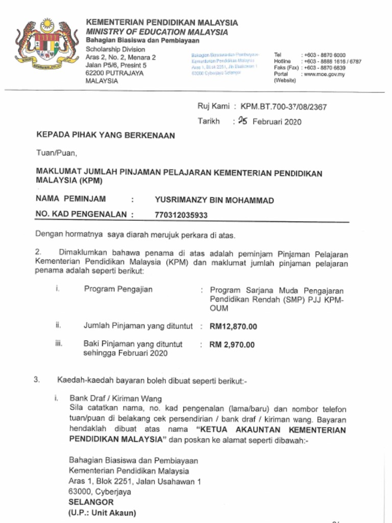 Penyata Sentlemen Pendidikan 27022020 Pdf