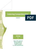 Listening Comprehension Group 5 - Understand Sounds & Meaning