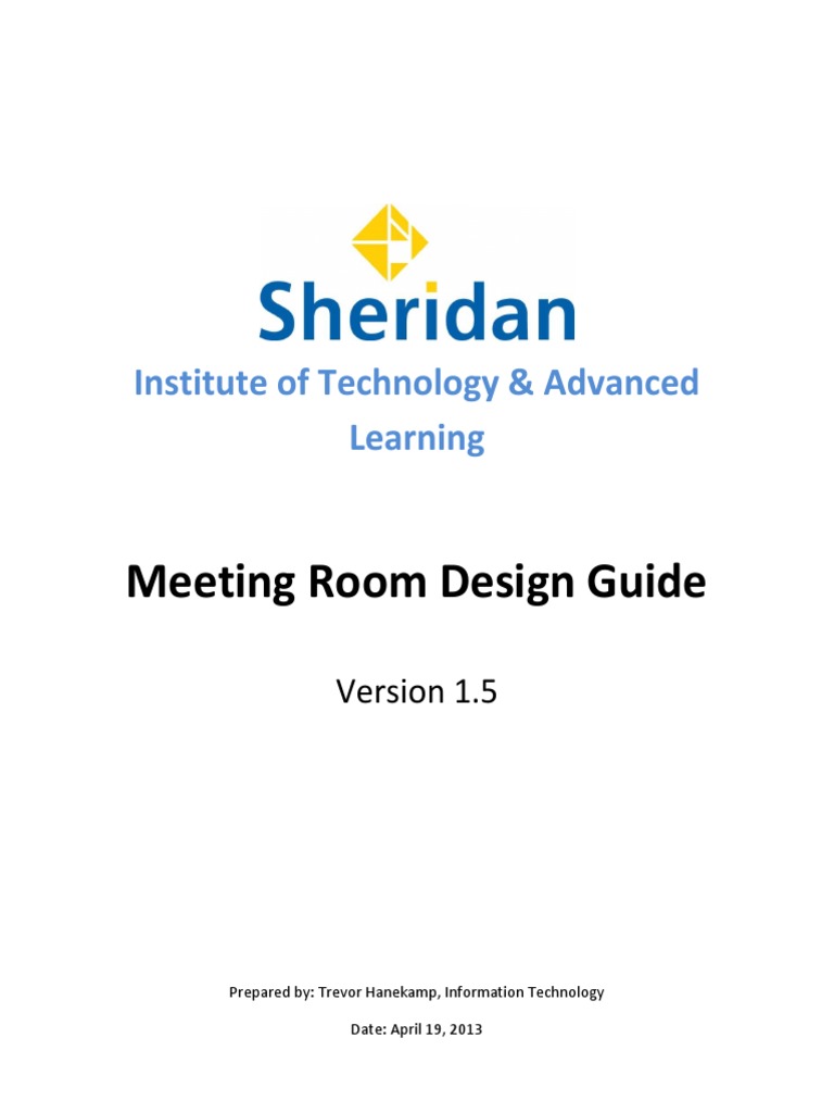 MeetingRoomDesignGuide1 5 PDF | PDF | Hdmi | Usb