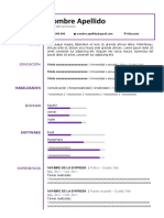 Curriculum Vitae Estudiantes de Bachillerato