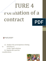 Formation of a Contract Lecture
