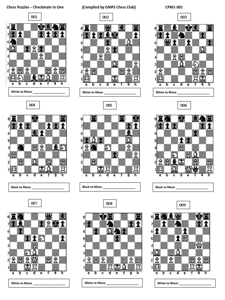 Checkmate in one move | pdf