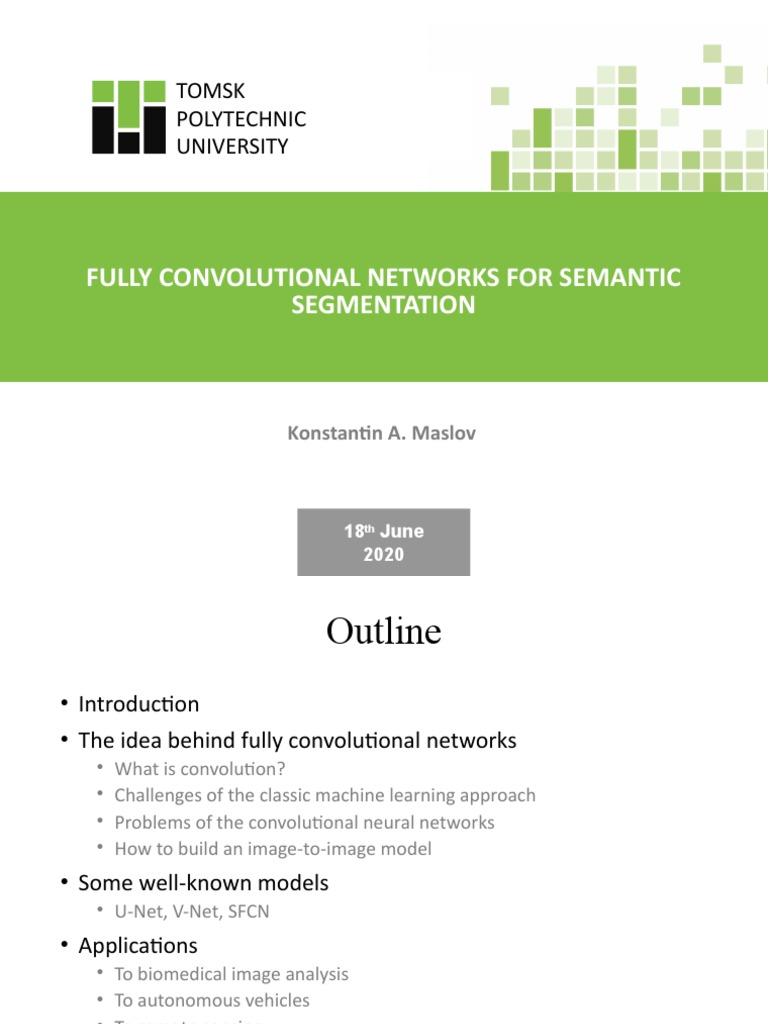 Fully Convolutional Networks Overview | PDF | Image Segmentation ...