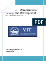 BMT6167 - Organizational Change and Development: Arun Ragavendar. A