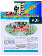 L&T Switchboards Tested For ASTA Certification (Jan - Mar 03)