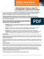 ASCIA Guidelines IVIG Infusion Rates 2018