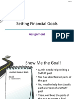 Setting Financial Goals - Assignment