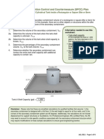 SPCC Secondary Containment Calculations | PDF | Gallon | Volume