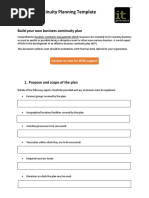 BCP Tabletop Exercise Guide | PDF | Facilitator | Business Process