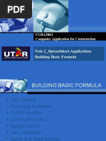 Note 2 - Building Basic Formula