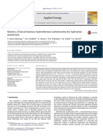 Kinetics of faecal biomass hydrothermal carbonisation for hydrochar