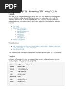 SQL/XML (SQLX) : Generating XML Using SQL in Oracle: The Past